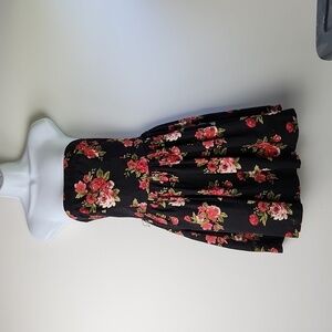 Strapless Floral Mini Dress by Forever 21 size M